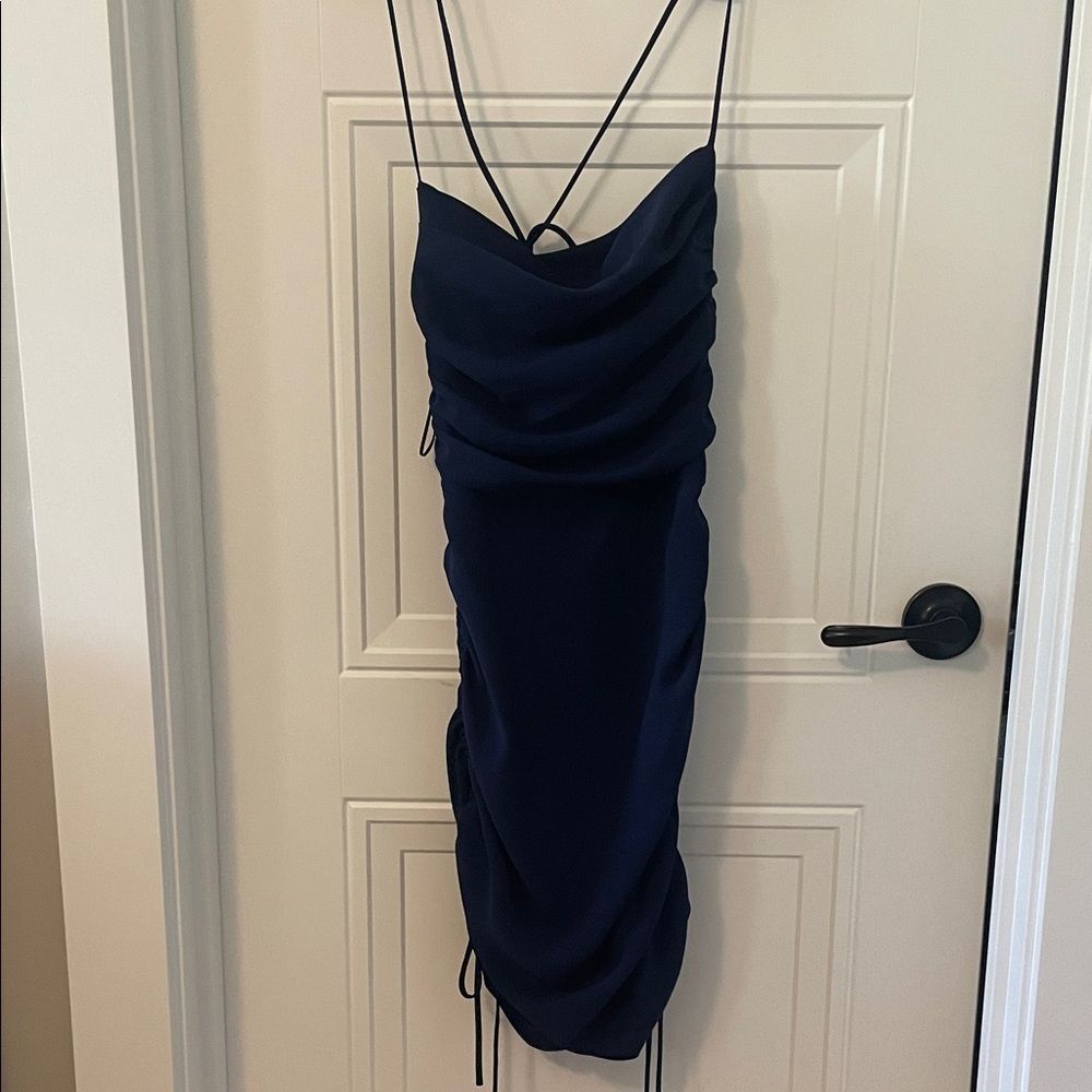 Amanda Uprichard Garcia Navy Mini Dress
